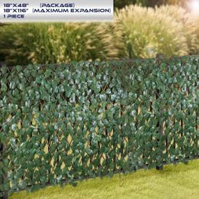 img 3 attached to Expandable Faux Ivy Privacy Screen With Single-Sided Leaves By Windscreen4Less