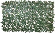 expandable faux ivy privacy screen with single-sided leaves by windscreen4less logo
