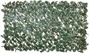img 4 attached to Expandable Faux Ivy Privacy Screen With Single-Sided Leaves By Windscreen4Less
