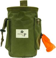 inspector tail dog treat bag: quick access to snacks, toys, and poop bags for convenient training, traveling, and walking logo