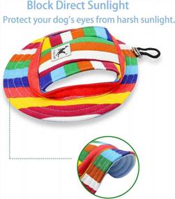img 3 attached to Protect Your Pooch From The Sun With YAODHAOD Princess Cap Visor - Perfect For Small Breeds Like Pugs, Chihuahuas And Shih Tzus!