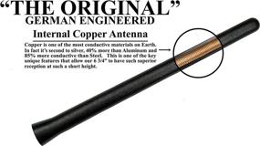 img 1 attached to 🚘 AntennaMastsRus - Premium Reception 6.75-Inch Short Rubber Antenna - Car Wash Proof - Internal Copper Coil - Compatible with Chevrolet Tahoe (1992-2005) - German Engineered