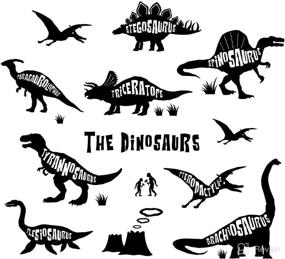 img 1 attached to 🦖 DECOWALL DWG-603B Dinosaur Wall Decals - Peel and Stick Stickers for Kids Nursery, Bedroom, and Living Room Décor