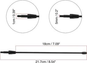 img 2 attached to 📻 Enhance Your Ford Mustang's Radio Reception with X AUTOHAUX 8 Inch Car Short Mast Antenna