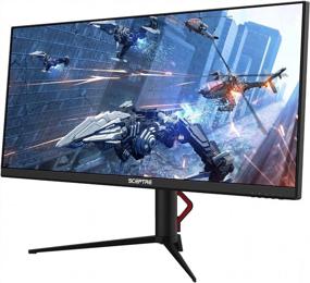 img 2 attached to 🖥️ Sceptre E345B-QUT168: UltraWide 3440x1440 Monitor with Built-In Speakers, Flicker-Free Technology, Blue Light Filter, Frameless Design, HD IPS Display