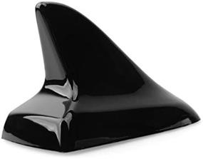 img 4 attached to Enhance Your Car Style with Shark Audi Fin Dummy Antenna - Black, Universal and Compatible!