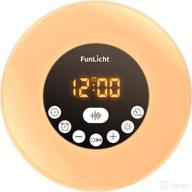 🌙 white noise machine with night light, funlicht sound machine for babies, kids, and adults - 12 soothing sounds, dimmable light clock alarm for better sleep логотип