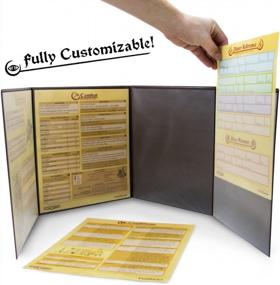 img 2 attached to Stratagem 4-Panel GM Screen - Customizable, Dry Erase Dungeon & Game Master Accessory For Tabletop RPG Campaigns (Black) + Free Inserts!