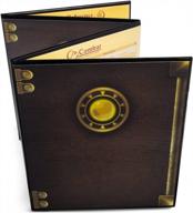 stratagem 4-panel gm screen - customizable, dry erase dungeon & game master accessory for tabletop rpg campaigns (black) + free inserts! logo