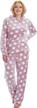 stay cozy and comfortable with missshorthair's women's fleece pajama set logo
