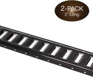 🔒 pack of 2 bolt-on e track tie-down rails: heavy-duty steel e-tracks for secure cargo transportation on pickups, trucks, trailers, vans логотип