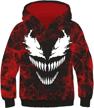 halloween cosplay jacket: crazycatcos 3d print superhero hoodie unisex pullover sweatshirt logo