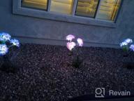 img 1 attached to 3 Pack Solar Garden Lights 2022 Version – Outdoor Colorful Hydrangea Flower Decoration, Two Lighting Modes & Enlarged Solar Panel - TONULAX review by Rico Posley