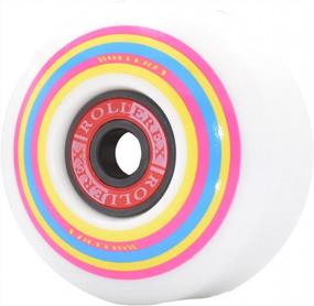 img 1 attached to Upgrade Your Skateboard With Rollerex Lollipop Boardwalk Wheels - 52Mm (92A) 4-Pack With Bearings, Spacers And Washers!