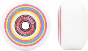 img 2 attached to Upgrade Your Skateboard With Rollerex Lollipop Boardwalk Wheels - 52Mm (92A) 4-Pack With Bearings, Spacers And Washers!
