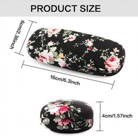 img 3 attached to EZESO Glasses Case Shell for Women: Stylish and Practical Protection
