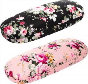 img 4 attached to EZESO Glasses Case Shell for Women: Stylish and Practical Protection