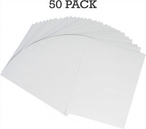 img 3 attached to Water-Resistant Matte White Sticker Paper: 50 Sheets - Printable Vinyl For Cricut, Laser Printers Only, Adhesive Sheets - 8.5" X 11" Premium Quality By Samsill.