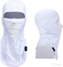 img 4 attached to Balaclava Protection Breathable Motorcycle White（Thin）