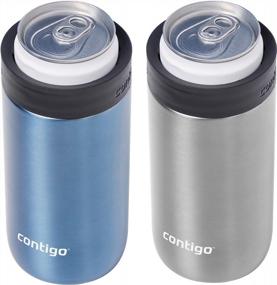 img 3 attached to River North Stainless Steel 2-In-1 Slim Can Cooler And Tumbler With Splash-Proof Lid By Contigo - Optimal For SEO