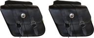 dowco willie & max 58707-00 deluxe series: synthetic leather compact slant motorcycle saddlebag set, black, universal fit, 10l each/20l total capacity - top-notch storage solution for bikers логотип