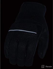 img 2 attached to 🧤 Premium Milwaukee Leather MG7503 iTouch Men's Racing Gloves - Black Leather and Mesh with Touchscreen Functionality