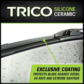 img 2 attached to 🚗 Trico Silicone Ceramic 22 inch Automotive Replacement Windshield Wiper Blade, All-Weather Beam Blade, Ceramic-Coated Silicone, Super Premium (90-220), Black