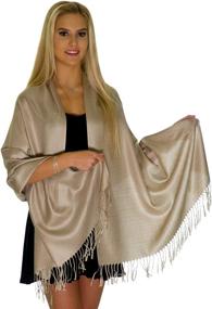 img 4 attached to 🧣 Пашмины, пледы и шарфы: модные аксессуары для женщин от Scarves & Wraps