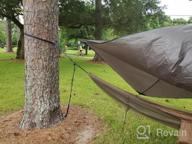 img 1 attached to Portable Double Camping Hammock With Net And Straps - Ideal For Outdoor Hiking, Survival, And Travel - Fits Two Persons, Sunyear Brand review by Joshua Albright
