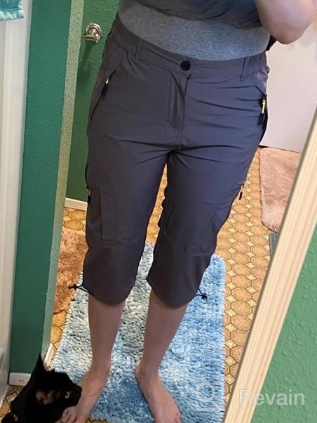 img 1 attached to Stay Comfortable On Your Next Outdoor Adventure With Linlon Women'S Quick Dry Cargo Shorts review by Angela King