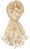 soft and luxurious solid color pashmina shawl wrap scarf from achillea logo