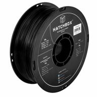 black hatchbox pa nylon 3d printer filament - 1kg spool, 1.75mm diameter with +/- 0.05mm dimensional accuracy logo