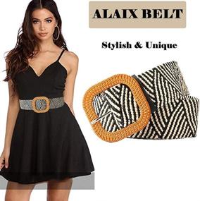 img 3 attached to ALAIX Fashion Stretchy Waistband Jumpsuit Women's Accessories via Belts