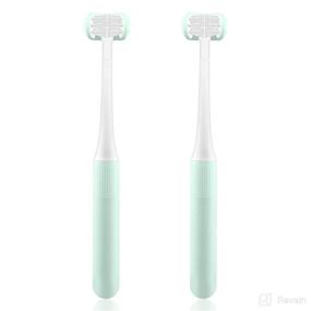 img 4 attached to 🦷 Cellena Children Toothbrush Blue 2-Pack: Gentle Dental Care for Kids