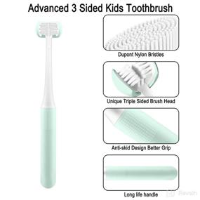 img 3 attached to 🦷 Cellena Children Toothbrush Blue 2-Pack: Gentle Dental Care for Kids