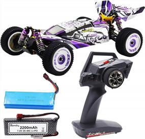 img 4 attached to 124019 60Km/H High Speed 1/12 Scale 2.4GHz RC Racing Car Off-Road Drift Buggy With Aluminum Chassis + Extra Battery - Blomiky 124019