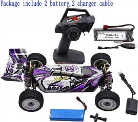 img 3 attached to 124019 60Km/H High Speed 1/12 Scale 2.4GHz RC Racing Car Off-Road Drift Buggy With Aluminum Chassis + Extra Battery - Blomiky 124019