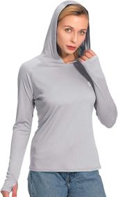 img 1 attached to 🌞 Stay Stylish & Sun Safe with Women's Hoodies: Sun Protection Shirts, Swimsuits & Cover Ups