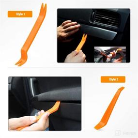 img 2 attached to 🔧 GOOACC Car Door Clip Panel Dashboard Audio Video Installer Pry Tool Kit - 4PCS