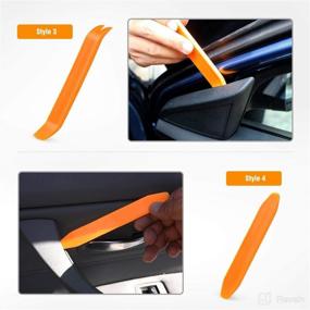 img 1 attached to 🔧 GOOACC Car Door Clip Panel Dashboard Audio Video Installer Pry Tool Kit - 4PCS