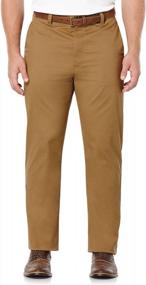 img 1 attached to Premium Flex Twill Men'S Flat Front Pants By Savane