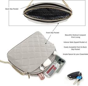 img 2 attached to EVVE Quilted Shoulder Crossbody Women Women's Handbags & Wallets ~ Shoulder Bags