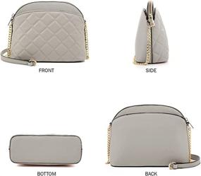 img 3 attached to EVVE Quilted Shoulder Crossbody Women Women's Handbags & Wallets ~ Shoulder Bags