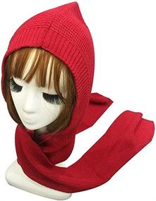 img 3 attached to Winter Hooded Crochet Pullover Neckwarmer Women's Accessories ~ Scarves & Wraps