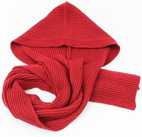 img 1 attached to Winter Hooded Crochet Pullover Neckwarmer Women's Accessories ~ Scarves & Wraps