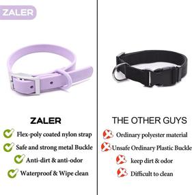 img 2 attached to 🐶 ZALER Waterproof Dog Collar: Stinkproof & Adjustable Collars for Large, Medium, and Small Dogs - Easy to Clean & Comfortable