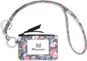 img 4 attached to Fashionable MNGARISTA Zip ID Case With Lanyard - Best ID Case Wallet For Convenient Use And Style