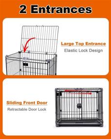 img 1 attached to 🐶 Ultra-Resilient 24 Inch FLARUZIY Small Dog Crate: Robust Carbon Steel Kennel for Maximum Security