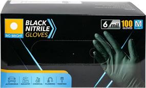 img 3 attached to Big Bright 6Mil Nitrile Gloves - Latex Free, Powder Free. Best Value! [100 Gloves]