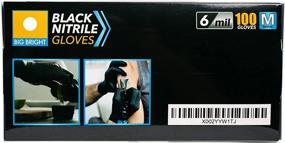 img 2 attached to Big Bright 6Mil Nitrile Gloves - Latex Free, Powder Free. Best Value! [100 Gloves]